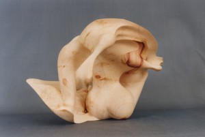 eberhard jordan ‚erotische skulptur 07′ 1992 – zirbenholz – 25/30/36cm